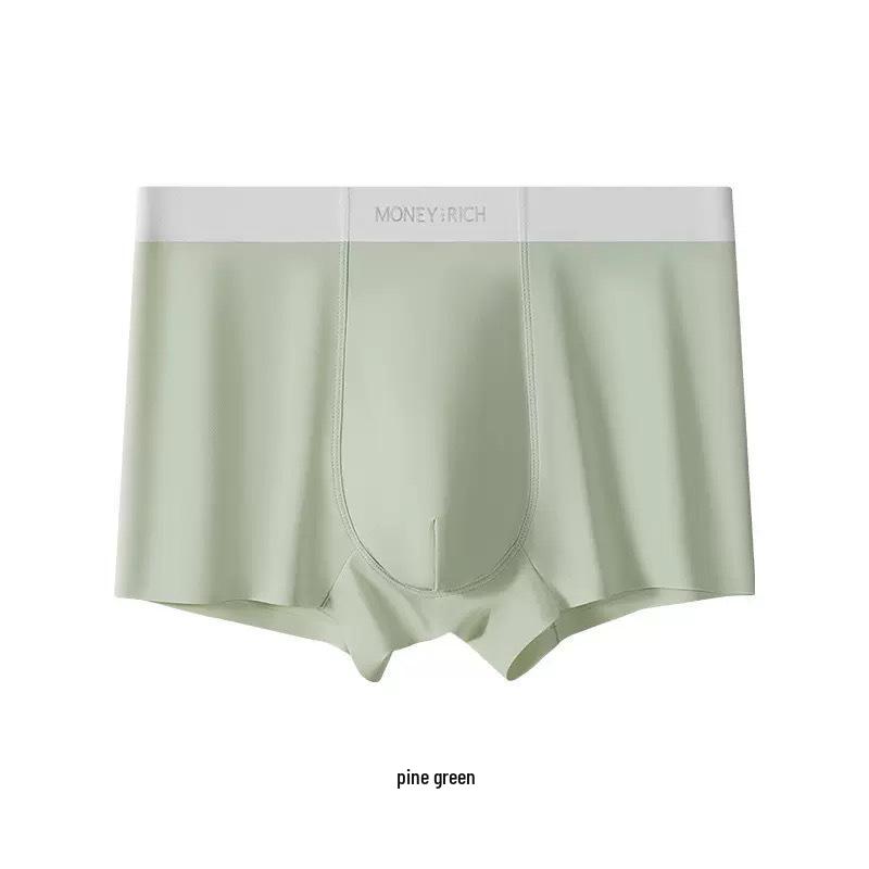 Eisseiden Herren nahtlose Boxershorts: Sommer-Komfort Sportunterwäsche mit mittlerer Taille