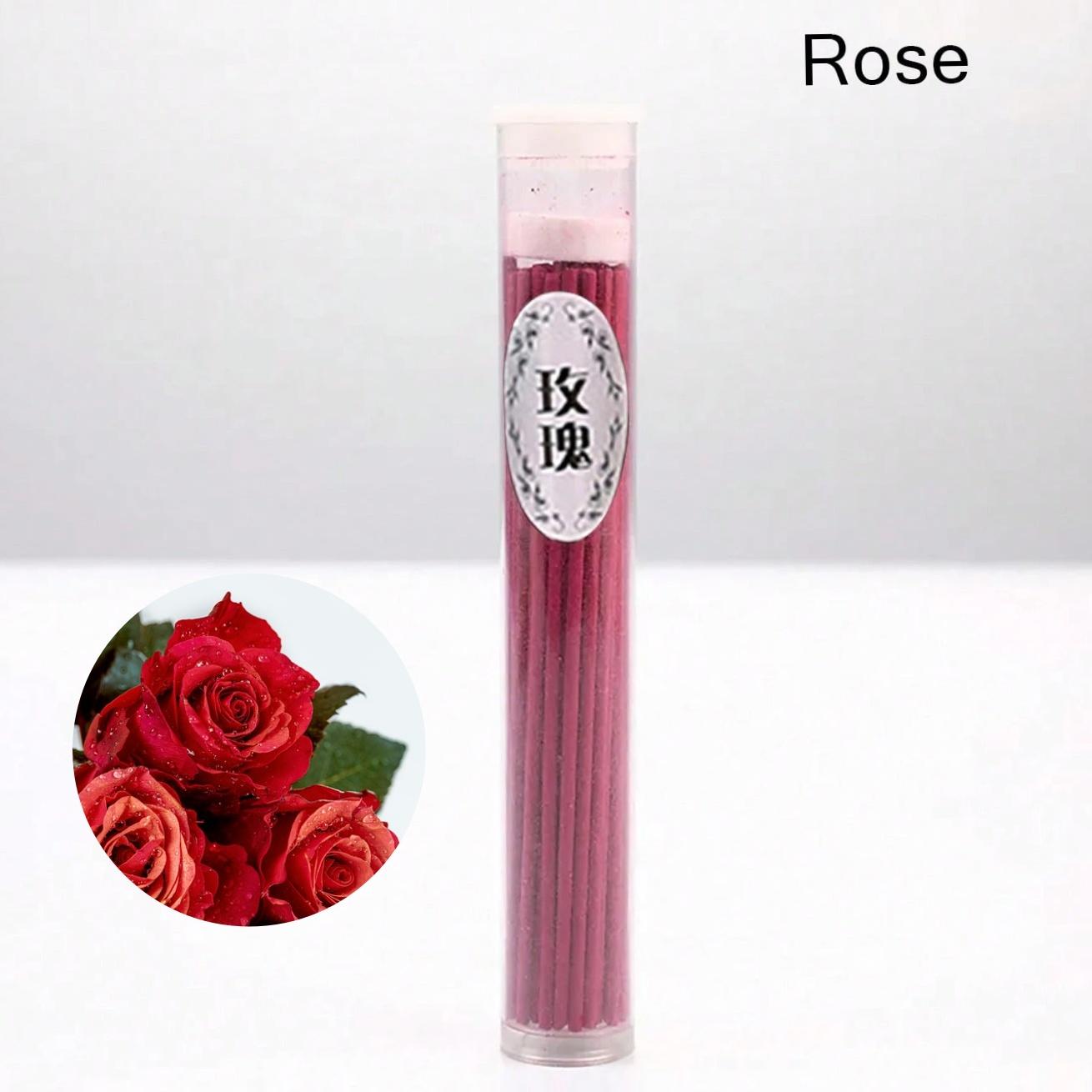 

50 шт./кор. Натуральные ароматические палочки с ароматом жасмина и лаванды, ароматерапевтические палочки ручной работы, благовония для йоги, медитации, очистки воздуха Rose