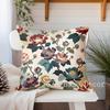 Colorful Floral Pattern Digital Printed Pattern Cushion Cover Suitable For Sofa Bedroom Car Pillow Cover