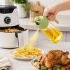 2-in-1 Glass Olive Oil Sprayer & Dispenser 16oz/470ml Leakproof Spray Bottle for Cooking, Air Fryer BBQ, Baking Salad Grilling