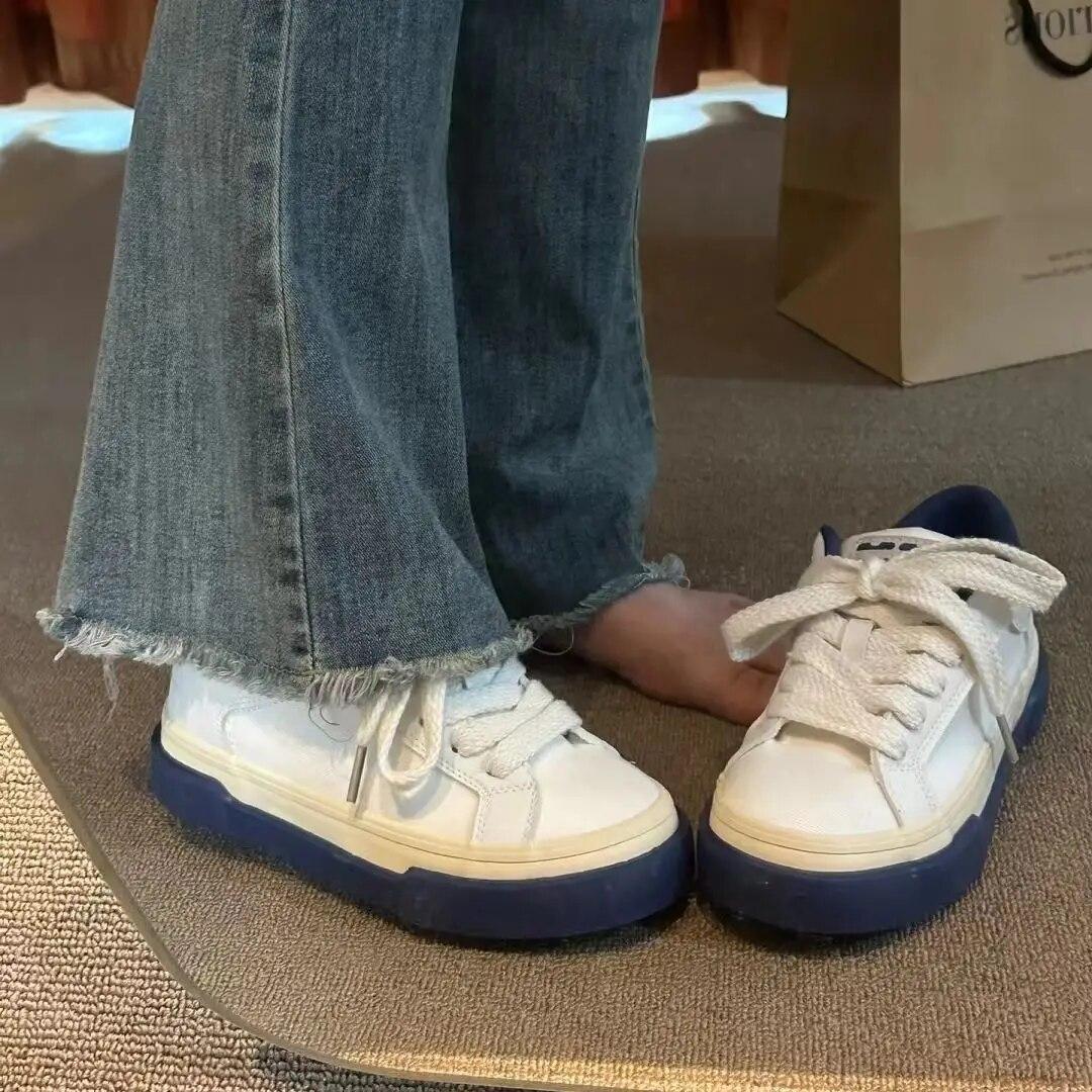 Винтажные красные холщовые низкие женские кроссовки — фото 16