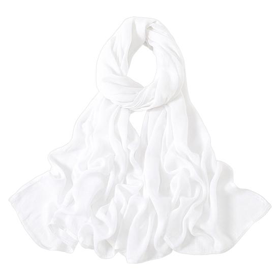 Women Scarf Solid Color Wide Edge Design Thin Scarf Breathable Shawl Versatile Head Wrap Stylish Accessory