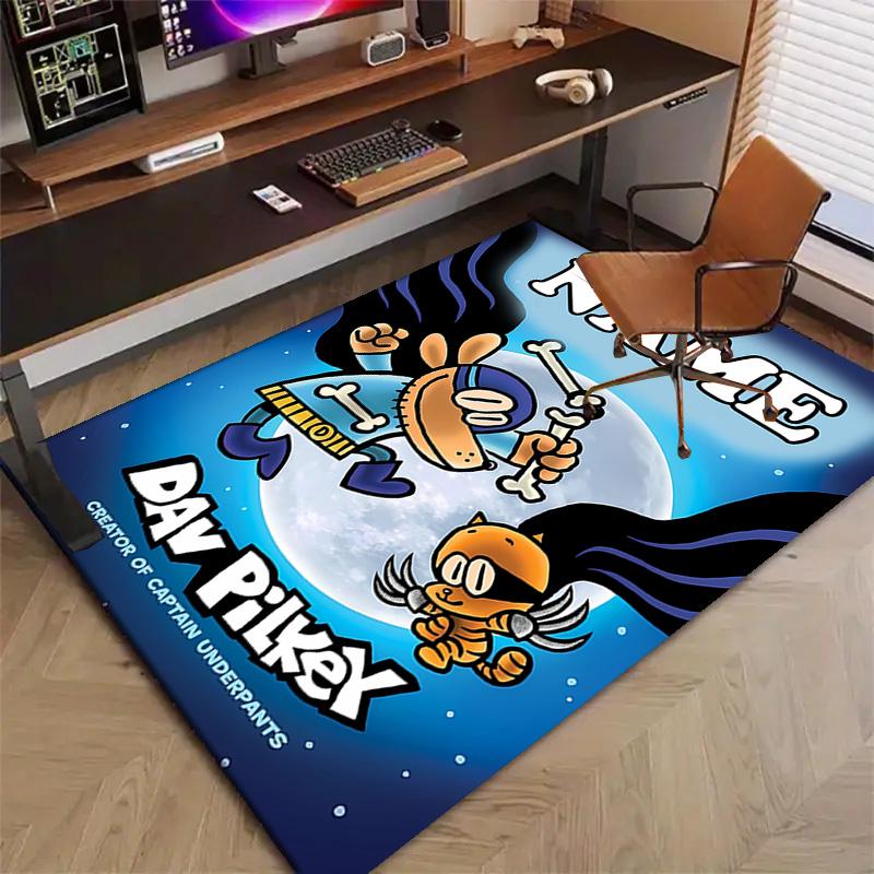 Custom DogMan Mat Personalized Name, Polyester Washable Indoor Entryway Rug, Gift for Christmas, Easter, Thanksgiving Day