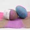 Rainbow Segment Dyed Mohair Hand-Woven Scarf Sweater Jacket Gradual Change Color Silk Mohair Diy Cashmere Thread