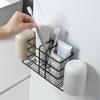 Wall Mounted Toothbrush Holder No Drill Suitable for Electric Toothbrushes & Toothbrushes, Space-Saving Toothpaste Organizer