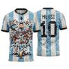 2026 Argentina Lionel Messi Numero 10 maglia da calcio Kit di allenamento Estate Sport T-shirt da uomo Abbigliamento per bambini Maglietta maglietta da ciclismo