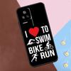 Swim Bike Run Triathlon Case For Xiaomi 13T Pro 14 12T 11T 12 13 Lite POCO F5 X3 X4 X5 X6 Pro M6 F3 F4 M5s Cover