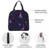 One Arcane Witch Hat Pattern Insulated Lunch Bag for Women Children Portable Food Boxes Thermal Lunch Box Tote