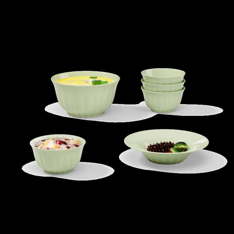Wan Ting Jade Green Ceramic Dinnerware Set