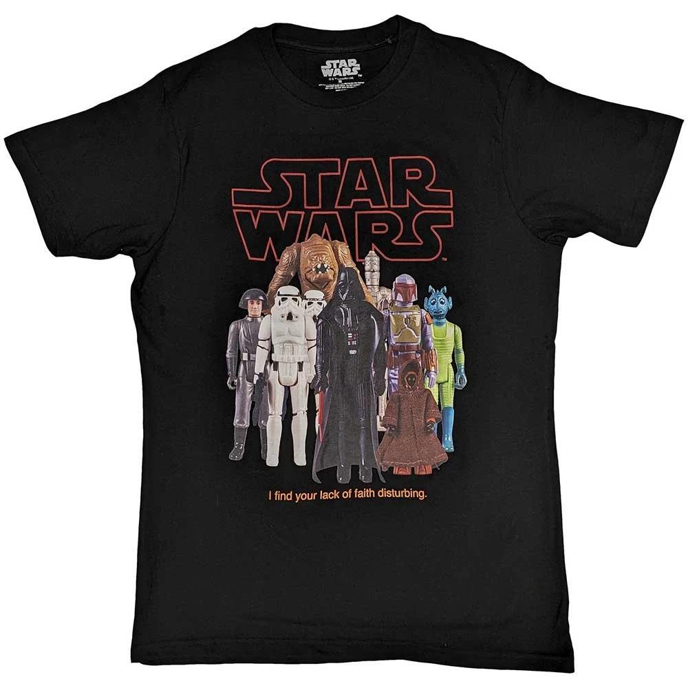 Star Wars T Shirt Empire Toy Figures new Official Mens Black XL