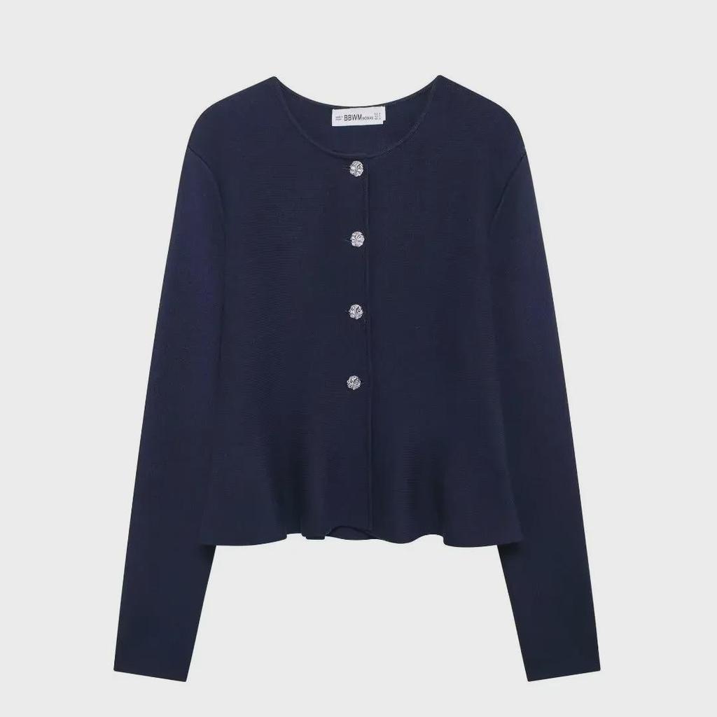 European and American Style Women's Knit Cardigan and Skirt Set