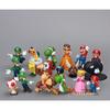 Super Mario 18-Piece Figurine Set 3-6cm Multicolor Collection (Mario, Luigi, Princess Peach, Yoshi, Toad)