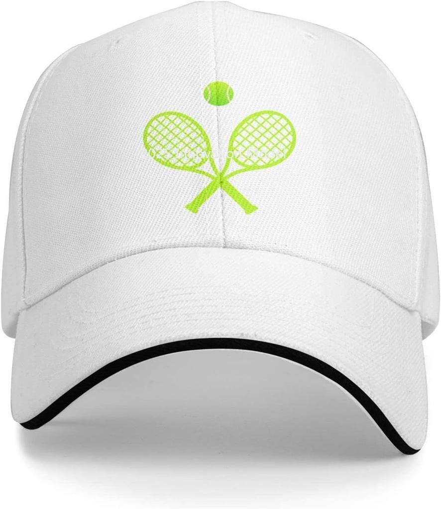 Casquette de Baseball unisexe Amour Tennis Casquette de Baseball réglable Raquette de Tennis Balle pour Unisexe Femmes