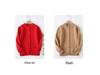 Kids' Pure Wool Round Neck Cardigan - Autumn & Winter Thick Sweater for Boys & Girls