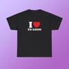Ich liebe es, ein Goon zu sein Unisex Schweres Baumwoll-T-Shirt Herz Y2K Lustig Ikonisch Meme-Ausdruck Shirt Oberteil Geschenk Chaotisches Geschenk Ungezügelt Witzig Viral Zitat-T-Shirt