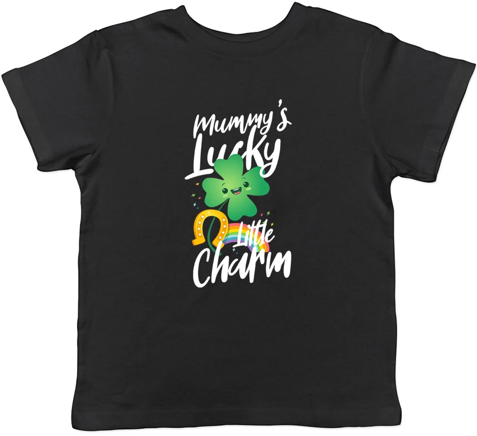 Mummy s Lucky Little Charm Childrens Kids T-Shirt Boys Girls 100