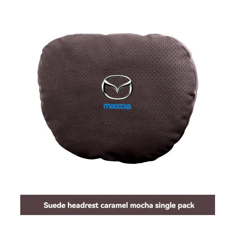 Suede Seat Headrest Neck Pillow Soft Comfort Cushion Lumbar Support For Mazda CX-3 CX-4 CX-5 CX-7 CX-9 Mazda 3 Axela 6 Gh Car