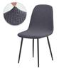 Jacqaurd Shell Chair Cover Stretch Short Back Scandinavian Chair Covers Adjustable Dining Room Seat Covers for Bar Party Wedding