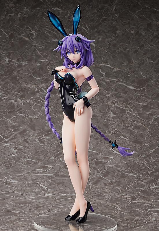 Hyperdimension Neptunia Purple Heart Bare Leg Bunny Ver. 1/4 Scale Plastic Painted Complete Figure