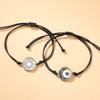 Romantische leuchtende Sonne-Mond-Paar-Armbänder für Frauen und Männer, handgefertigt, geflochtenes Seil, passendes Armband, Schmuckgeschenke zum Valentinstag