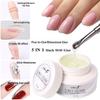 5 IN 1 Nail Glue Gel Portable Mini Size Multi-functional Rhinestone Adhesive Reinforcement Gel for Outdoor Nail Repair