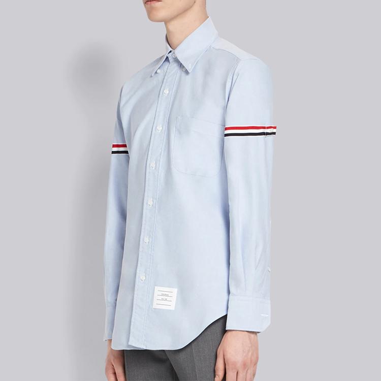 THOM BROWNE Long Sleeved Grosgrain Armband Shirt MWL150E-00139-480