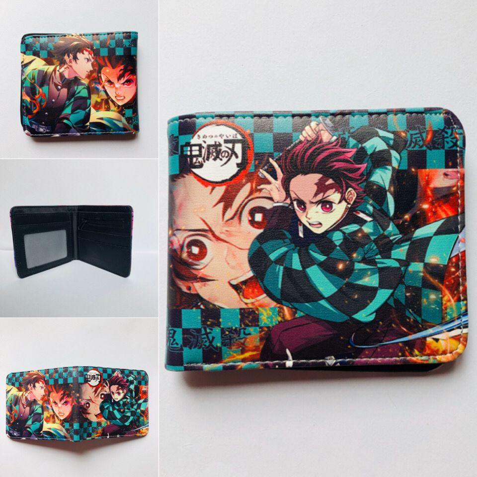 Japan cartoon comics Demon Slayer Short Wallet Cartoon Print Student Coin Purse 0022