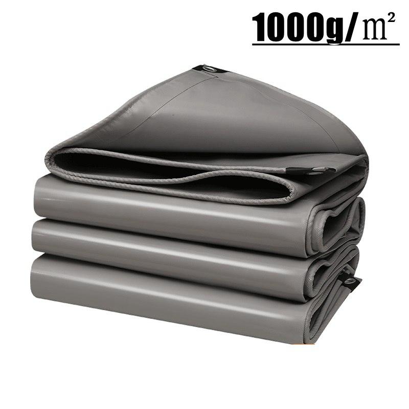 Graues Hochleistungs-PVC-Plane Flammhemmend Outdoor Campingzelt Pergola Balkon Sonnenschutz UV-Beständig LKW-Plane Segeltuch