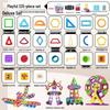 Large Magnetic Building Tiles Set for Kids - Educational Suction Magnet Blocks