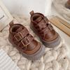 Winter Mid-cut Cotton Shoes for Children, Plus Velvet Soft-soled Casual Shoes for Boys and Girls, Velcro Cotton Shoes