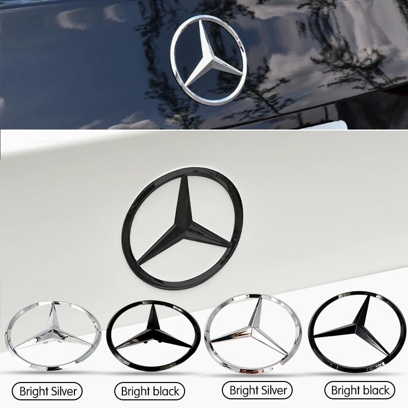 ABS Heck Stern Embleme Kofferraum Stern Logo Aufkleber Plakette für Mercedes Benz W204 W205 W206 W212 W213 W177 W176 W117 W222 W223