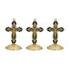 Colorfast Metal Christian Crucifix Craft with Stand for Home Religious Decoration With Artistic Designs