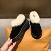 Women's Large Size Soft Sole Cold Resistant Winter Warm Anti-slip Fur One Snow Boots Padded Lined Ankle Boots Anti-slip Sports Cotton Boots