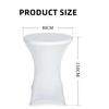 80*110CM(Durchmesser*Höhe) Cocktailtischbezüge Runde Stretch-Spandex-Tischbezüge Stoff, entworfen für DJ Bar Party Bankett Hochzeit