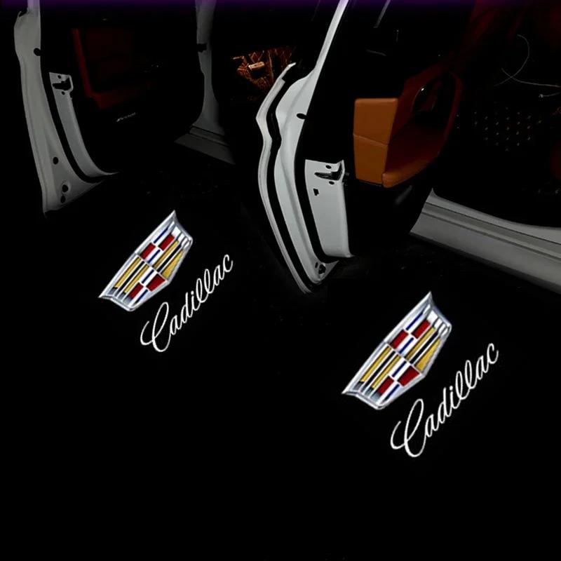 2 Stück Auto Tür Schatten Willkommenslicht für Cadillac ATS CTS BLS SRX Escalade XT5 Deville XTS DTS Tiburon XT4 XLR XLR-V Seville SLS