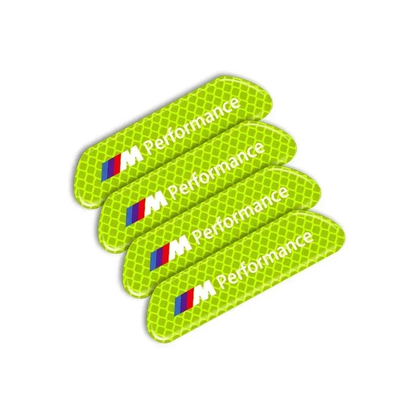 2025 E46 For BMW Car 4PCS/set Car Reflective Strips Warning Stickers Car Styling for BMW M Performance M2 M3 M5 320 325 E28 E30