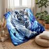 Electric Tiger Power 1 Theme Blanket Lightweight Warm Flannel Blanket Decorative Throw Blanket for Home Decoration