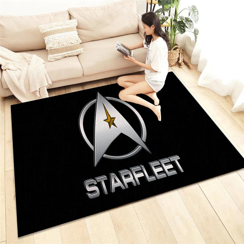 Star Trek HD Printed Carpet Living Room Home Decor Sofa Table Rug Anti Slip Chair Cushion Lounge Mat Picnic Camping  Art