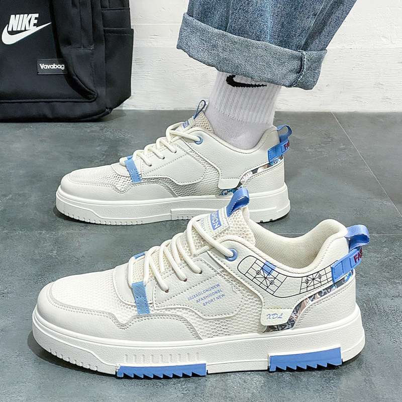 Men's shoes 2025 new summer breathable mesh thin sports and leisure board shoes student trend versatile little white tide shoes