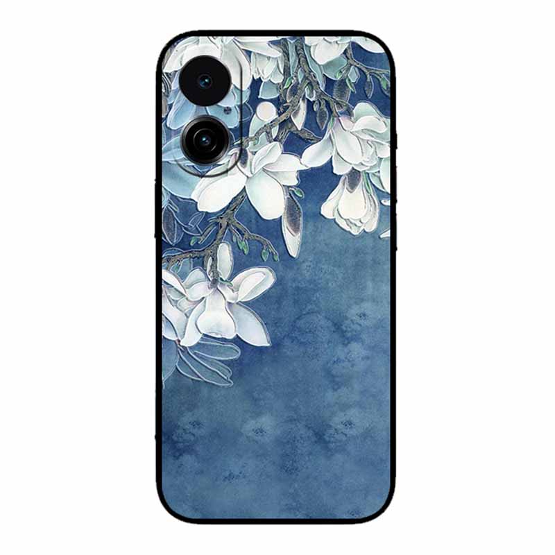 3D Emboss Case For iphone 17 2025 Phone Case Coque Flowers Black Silicone Soft Back Cover For iphone 17 5G Case 6.3" Funda Shell