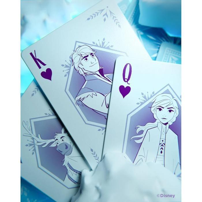 Jeux de société-jeu de cartes - bicycle - la reine des neiges