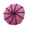 Women Winter Hat Thick Warm Knitted Hat Soft Velvet Slouchy Cap with Visor Brim for Middle-Aged And Elderly Ladies
