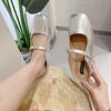 Fashion Flat Shoes for Women 2025 Spring Autumn Mary Janes Shoes Square Toe Shallow Casual Ladies Shoes Women's Plus Size 41-43 loafers