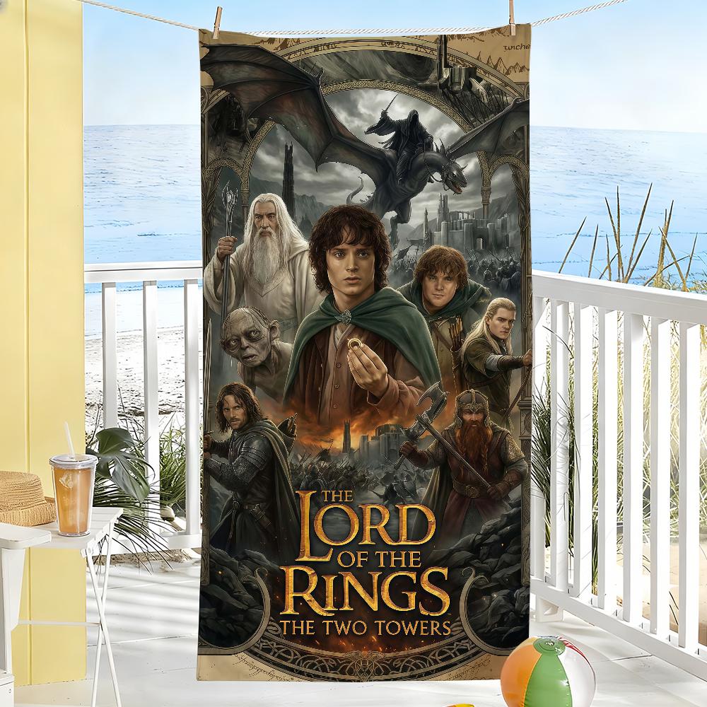 Movie The L-Lord of the R-Rings Towel Drying Bath Towel Applicable To Light Swimming Camping Yoga Beach Out