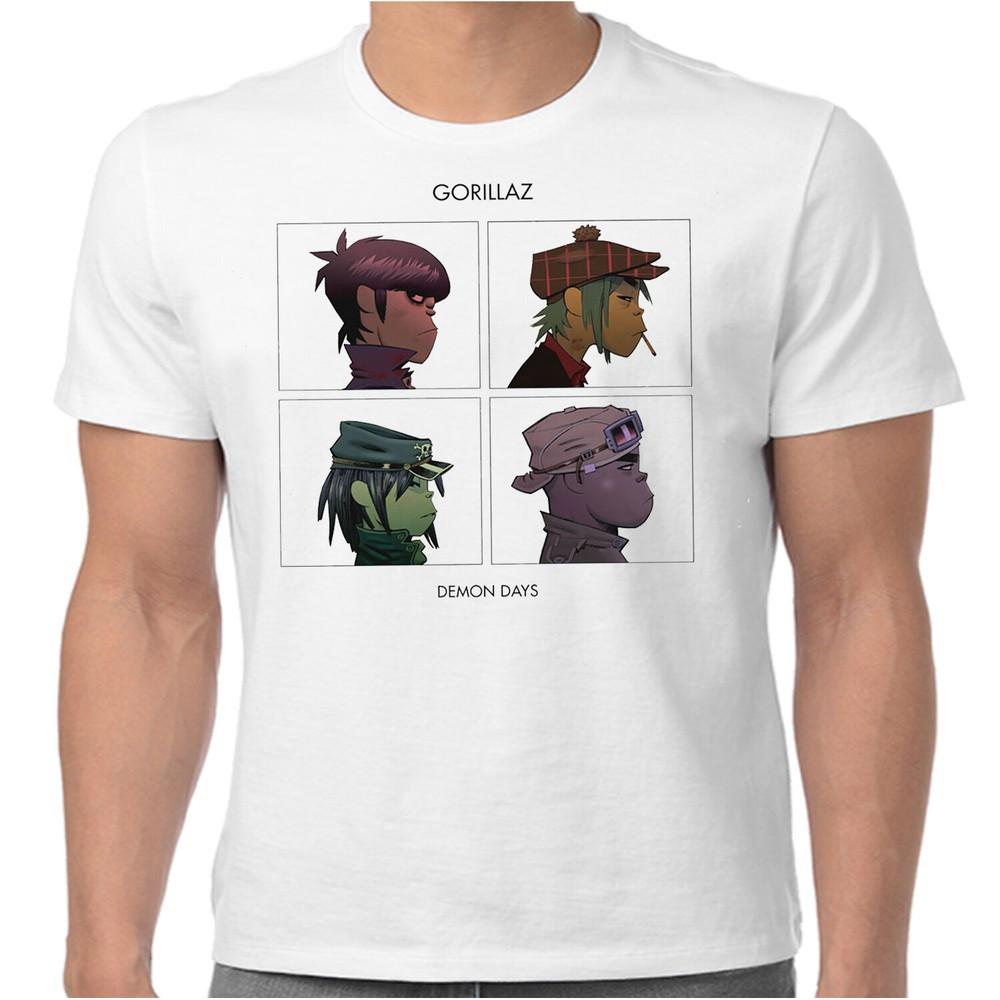 Official Gorillaz T Shirt Demon Days White Or Black New S To 2XL M