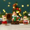 Creativity Mini Christmas, Old Man, Sleigh, Tree, Snowman, Animal, Cute Handmade Ornaments, Resin Decoration Decorative Gifts