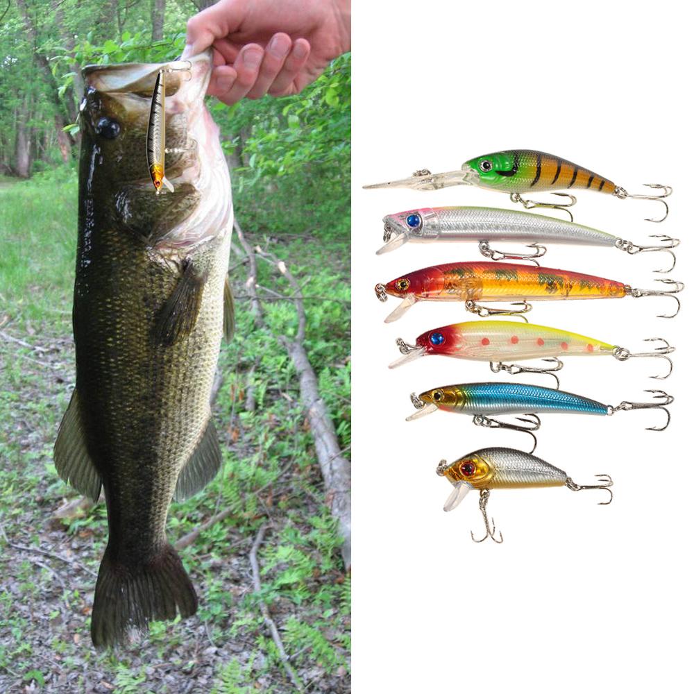 43pcs Assorted Size Minnow Fly Fishing Lures Pencil Popper Crankbaits Carp Fishing Wobbler Suspending Artificial Hard