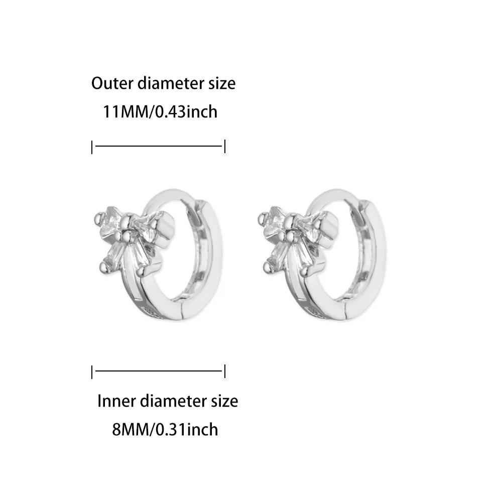 Vintage Bowknot Stainless Steel Earrings For Women Elegant Jewelry Gold Plated Stainless Steel Stud Earring Christmas Jewelry