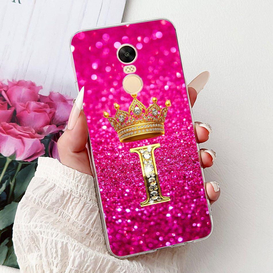 For Xiaomi Redmi Note 4X (Note 4 Gobal ) Fashion Crown Letter Phone Case For Redmi Note4X Note4 Global Soft Silicone TPU Cases