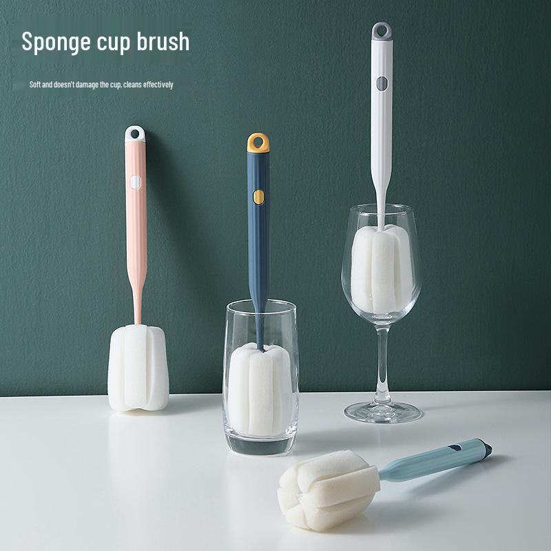 Long Handle Insulated Cup Brush Set for Washing Tea Cups and Milk Bottles